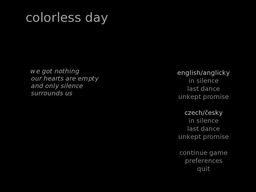 Colorless Day